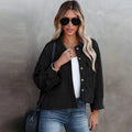 Damen gemütliche Waffle-Jacke EB