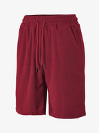 Herren Frottee-Shorts mit Fischgrätmuster