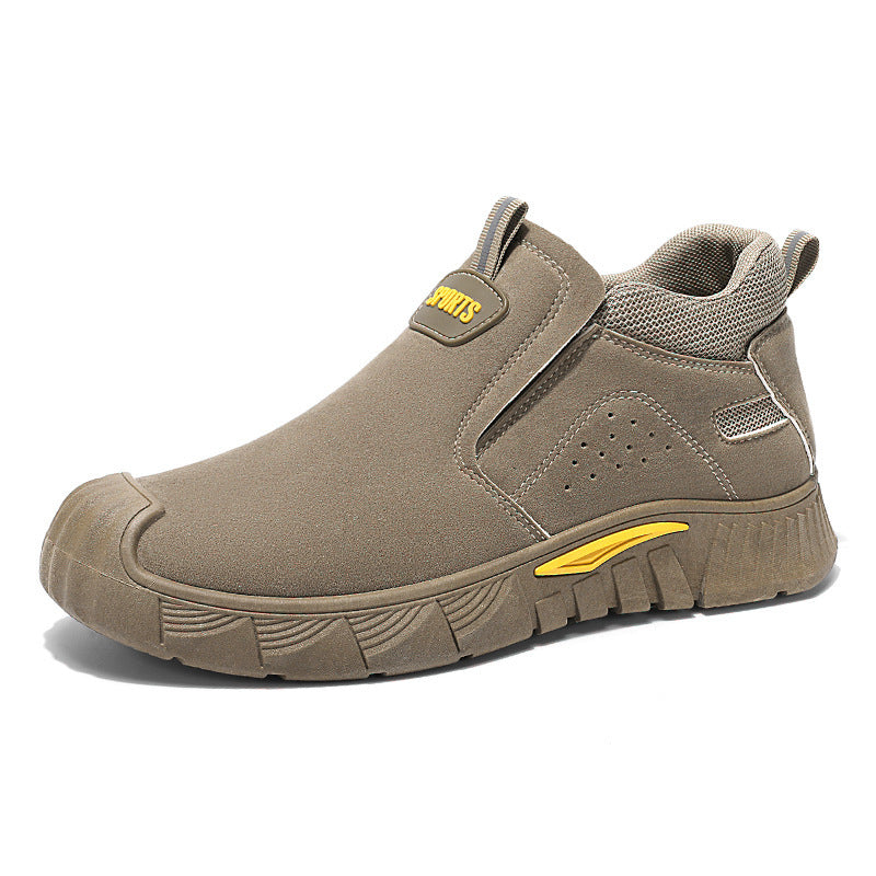 Damen Bequeme Slip-On Sicherheitsschuhe mit rutschfester Sohle EB