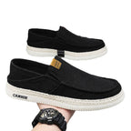 Damen Bequeme Slip-On Freizeitschuhe mit Strohborten und atmungsaktivem Obermaterial EB