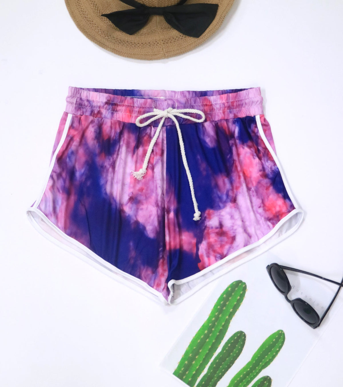 Lässige Damen-Badeshorts mit Farbverlauf
