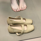 Damen Ballerinas mit elastischem Riemchen und komfortablem Fußbett EB