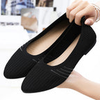 Damen Elastische und atmungsaktive Ballerinas mit rutschfester Sohle EB