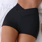 Damen-Badeshorts mit hoher Taille