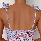 Damen Baderock mit floralem Design EB