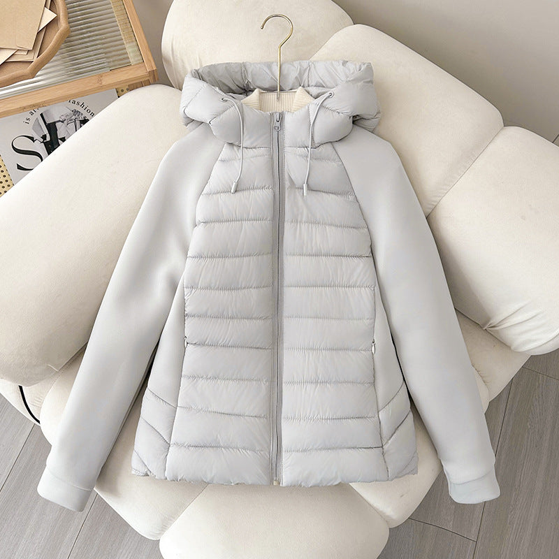 Damen Isolierte Steppjacke mit Kapuze und sportlichem Schnitt EB