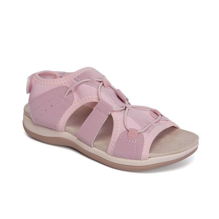 Damen bequeme Riemchen-Sandalen mit ergonomischem Fußbett EB
