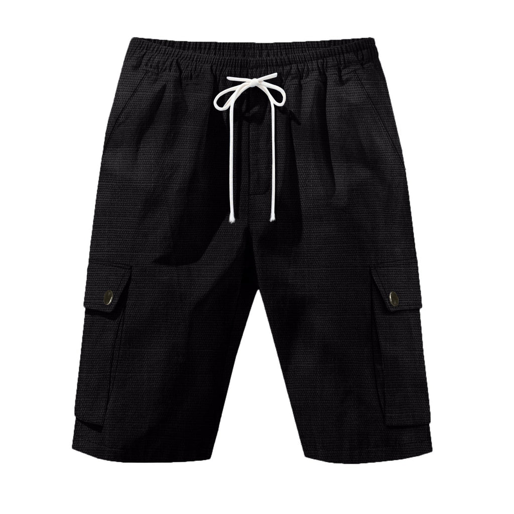 Herren Cargoshorts mit elastischem Bund und Klappentaschen