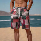 Herren stylische Bade-Shorts mit modernem Graphikmuster EB