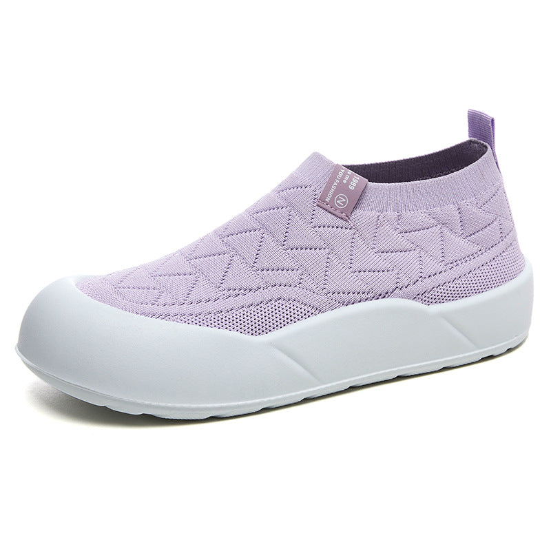 Damen Sportliche Slip-On Schuhe mit rutschfester Sohle und atmungsaktivem Obermaterial EB