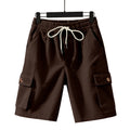 Herren-Cordshorts mit Cargo-Taschen und Kordelzug