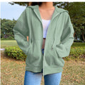 Damen bequeme Kapuzenjacke mit praktischen Taschen und lässigem Schnitt EB
