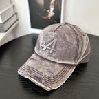 Damen-Baseballkappe im Vintage-Stil mit Used-Look