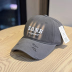 Unisex Distressed-Baumwoll-Baseballcap