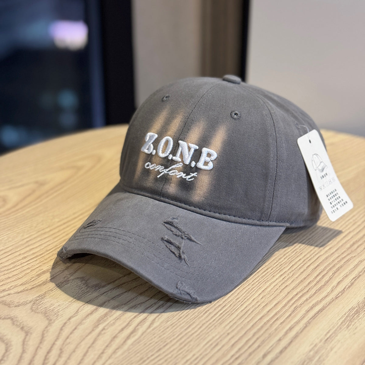 Unisex Distressed-Baumwoll-Baseballcap