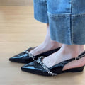 Damen Slingback Pumps mit funkelnder Strassverzierung EB