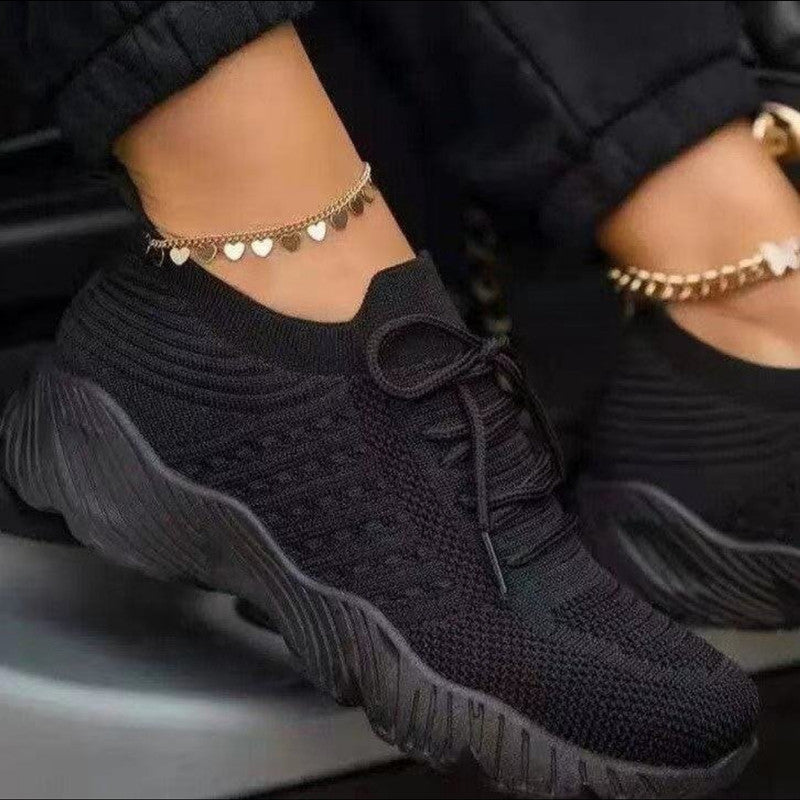 Damen Atmungsaktive Freizeitschuhe mit rutschfester Sohle und elastischen Einsätzen EB