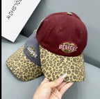 Lässige Damen-Baseballkappe mit Leopardenmuster