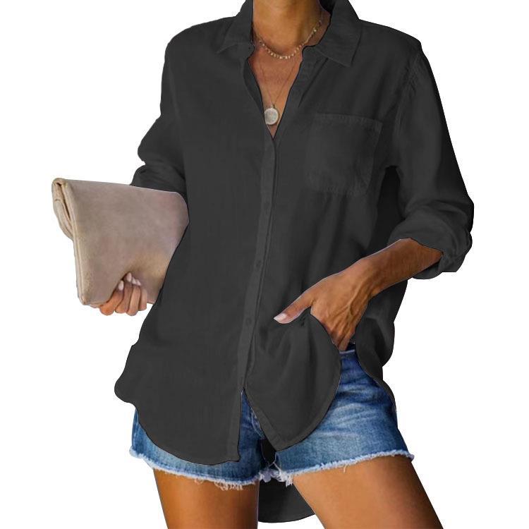 Damen lässige Hemdbluse EB