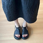 Damen bequeme Sandalen mit elastischem Riemen und komfortablem Fußbett EB