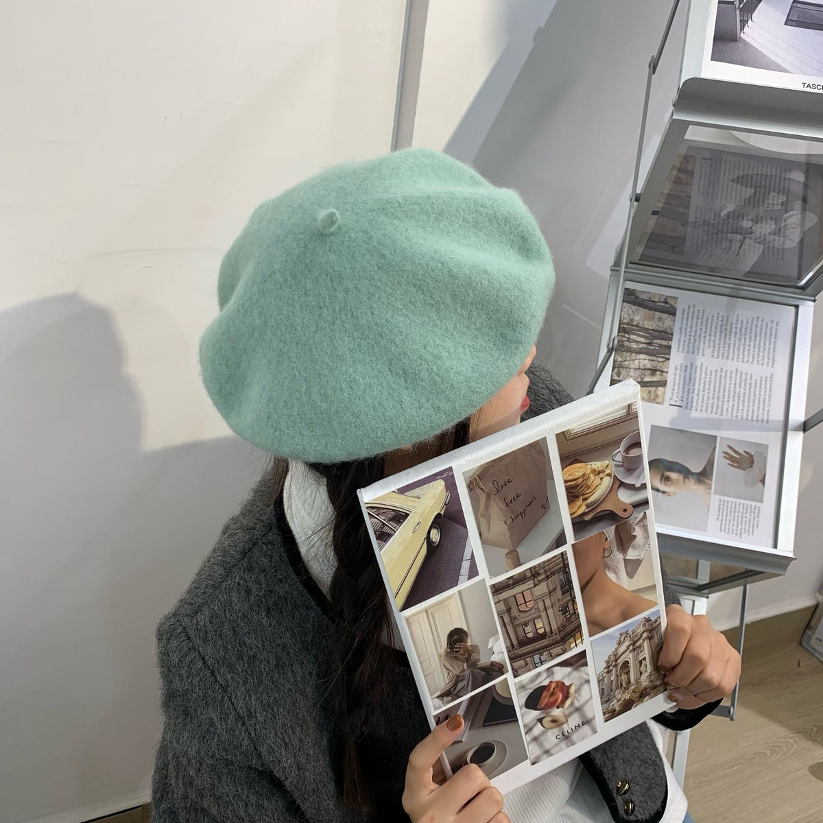 Luxuriöses Woll-Béret