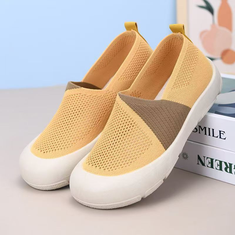 Damen Bequeme Slip-On Schuhe mit atmungsaktivem Obermaterial EB