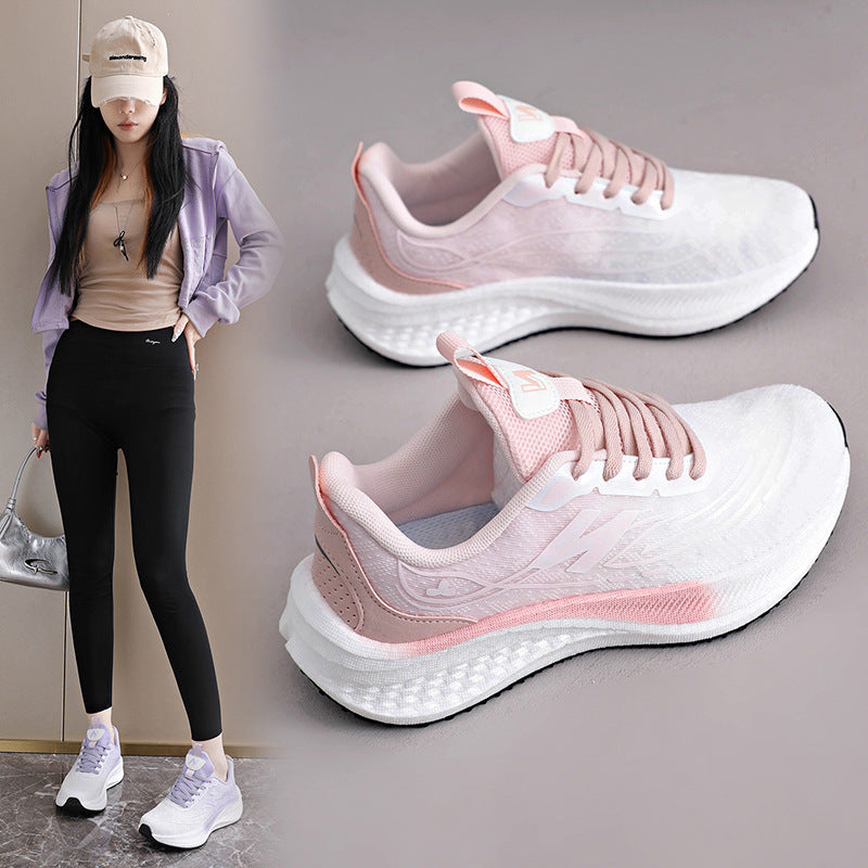 Damen Sportliche Laufschuhe mit atmungsaktiver Mesh-Oberfläche und dämpfendem Fußbett EB