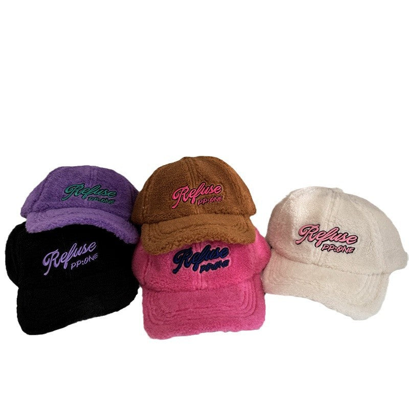 Flauschige Baseball-Cap für Damen