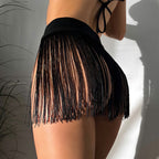 Damen Fransen Minirock EB