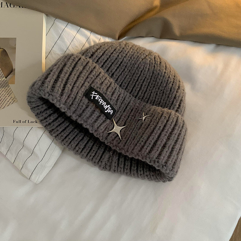 Stilvolle Rippstrick-Beanie