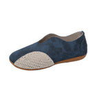 Damen Bequeme Ballerina-Schuhe mit modischem Häkel-Detail EB
