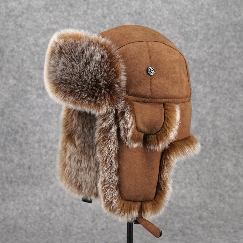Damen Warme Kunstfellmütze mit Ohrenschutz EB