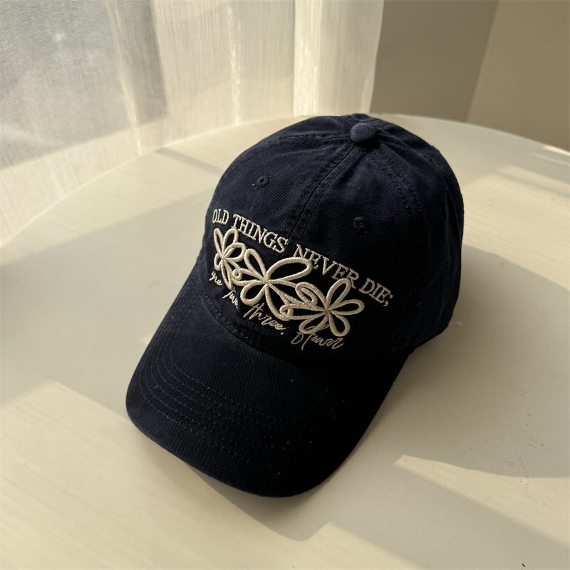 Bestickte florale Damen-Baseballkappe