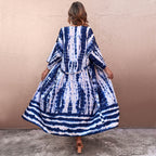 Damen Wickel-Kimono-Überwurf mit praktischem Bindegürtel EB