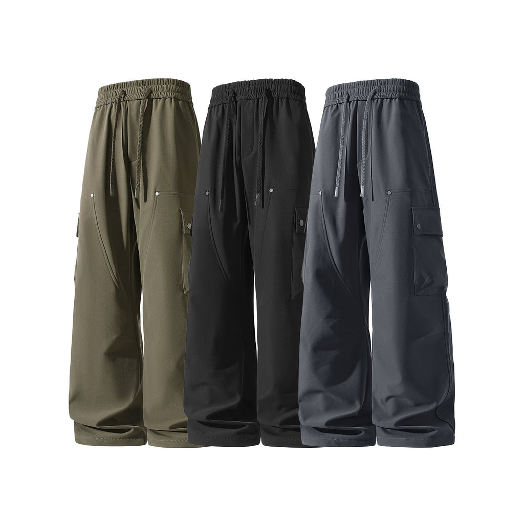 Damen Weite Cargo-Shorts mit elastischem Tunnelzugbund
