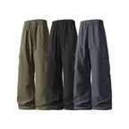 Damen Weite Cargo-Shorts mit elastischem Tunnelzugbund