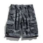 Herren-Camouflage-Cargo-Shorts mit elastischem Bund