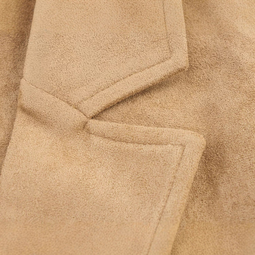 Damen Lässiger Kunstleder-Mantel mit übergroßem Schnitt EB
