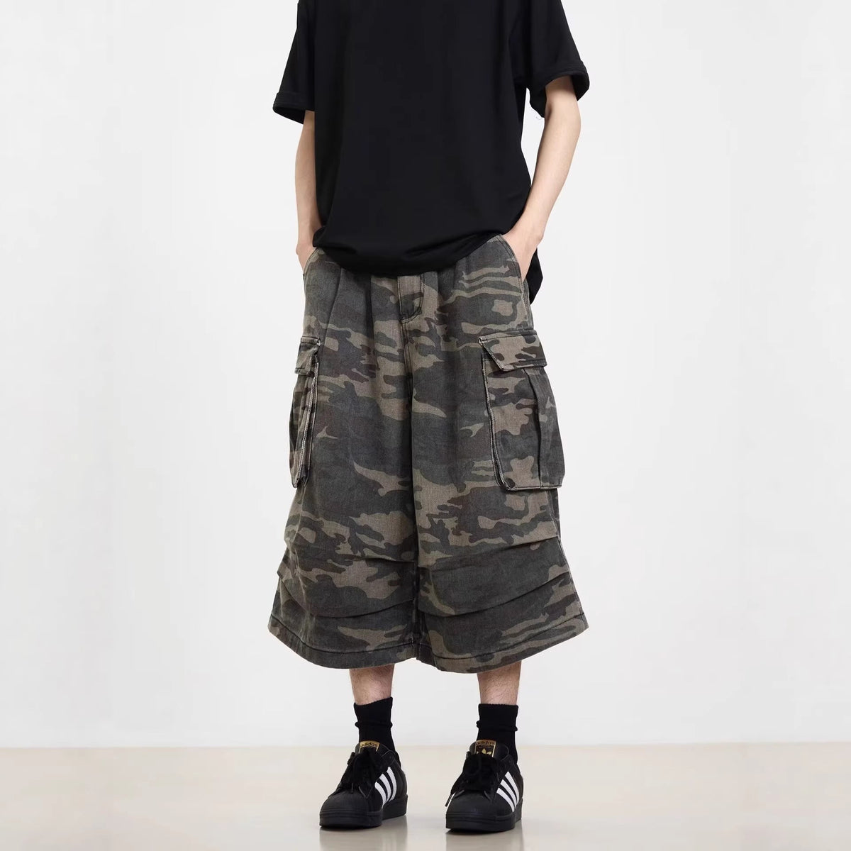 Modische Cargo-Shorts für Herren mit lockerer Passform