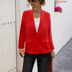 Damen Elegant geschnittene Blazerjacke mit praktischen Taschen EB