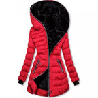 Damen gesteppte Winterjacke mit luxuriösem Futter und modischem hohem Kragen EB