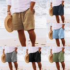 Luftige Leinen-Shorts für Herren mit elastischem Bund