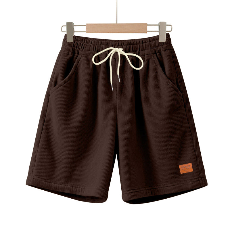 Lässige Bermuda-Shorts für Herren aus strukturiertem Baumwollmix