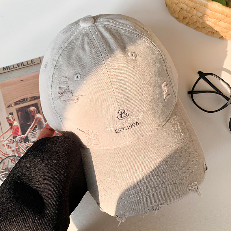Damen Baseballcap im Distressed-Look