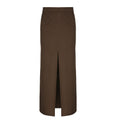 Damen Eleganter Midi-Rock mit seitlichem Schlitz und elastischem Bund EB