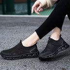 Damen Atmungsaktive Freizeitschuhe mit elastischem Slip-On Design EB