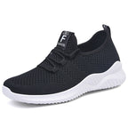 Damen Atmungsaktive Lauf- und Freizeitschuhe mit elastischem Strickoberteil EB