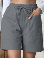 EB | Große Shorts mit hoher Taille und weitem Bein