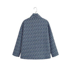 Damen Kimono-Jacke mit elegantem Muster und lockerer Passform EB