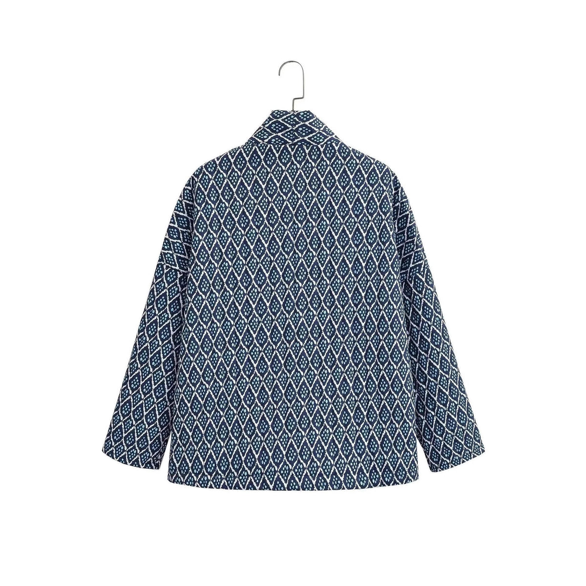 Damen Kimono-Jacke mit elegantem Muster und lockerer Passform EB